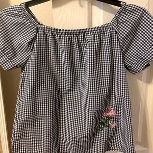 (youth) plaid top